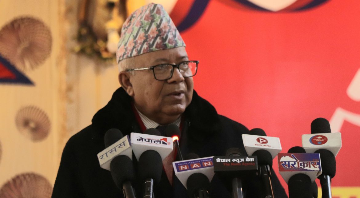 Madhav Kumar Nepal President of the United Socialist Party of Nepal2025-02-15-18-29-34